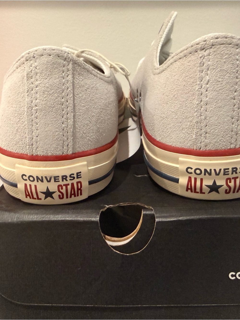 Converse Chuck Taylor All Star Gray Suede Lace-Up Sneakers US 9.5 / 43 EUR - Picture 4 of 7